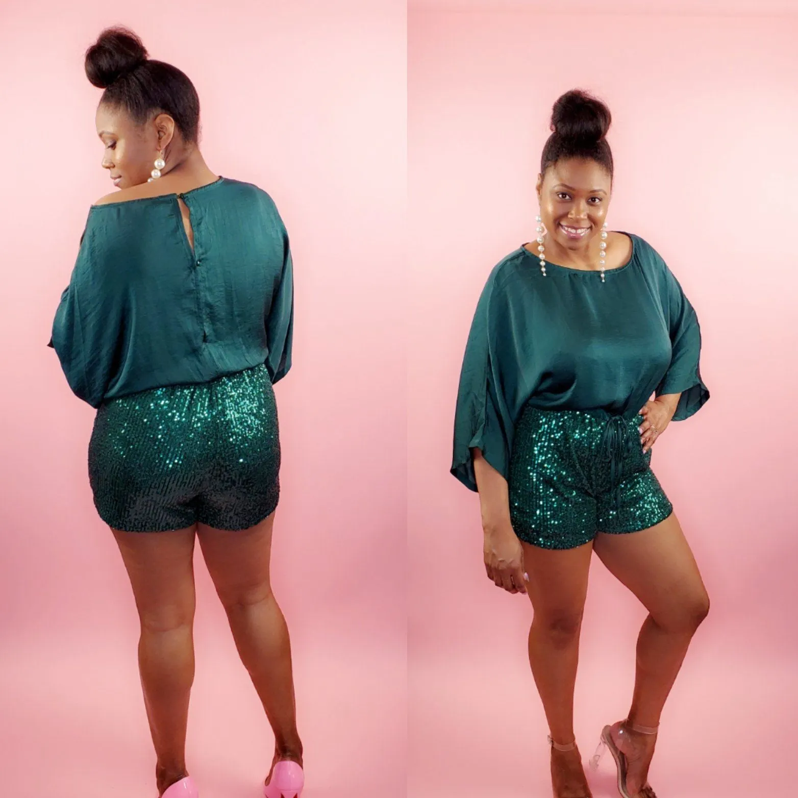 Sparkling Emerald Romper