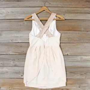 Sparkling Shadows Dress in Cream