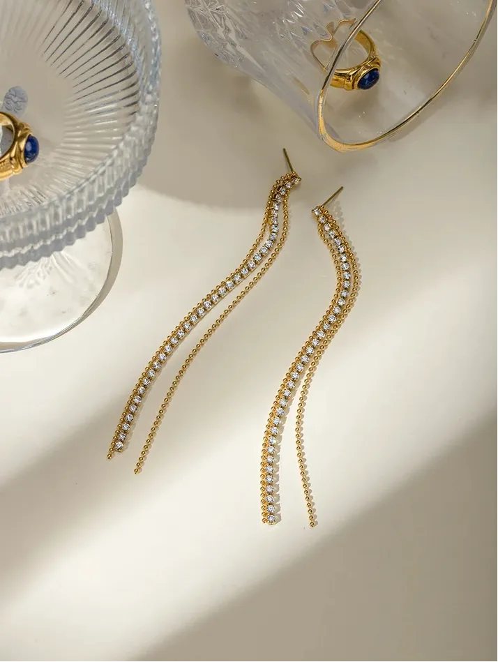 Sparkling Streamers Earrings