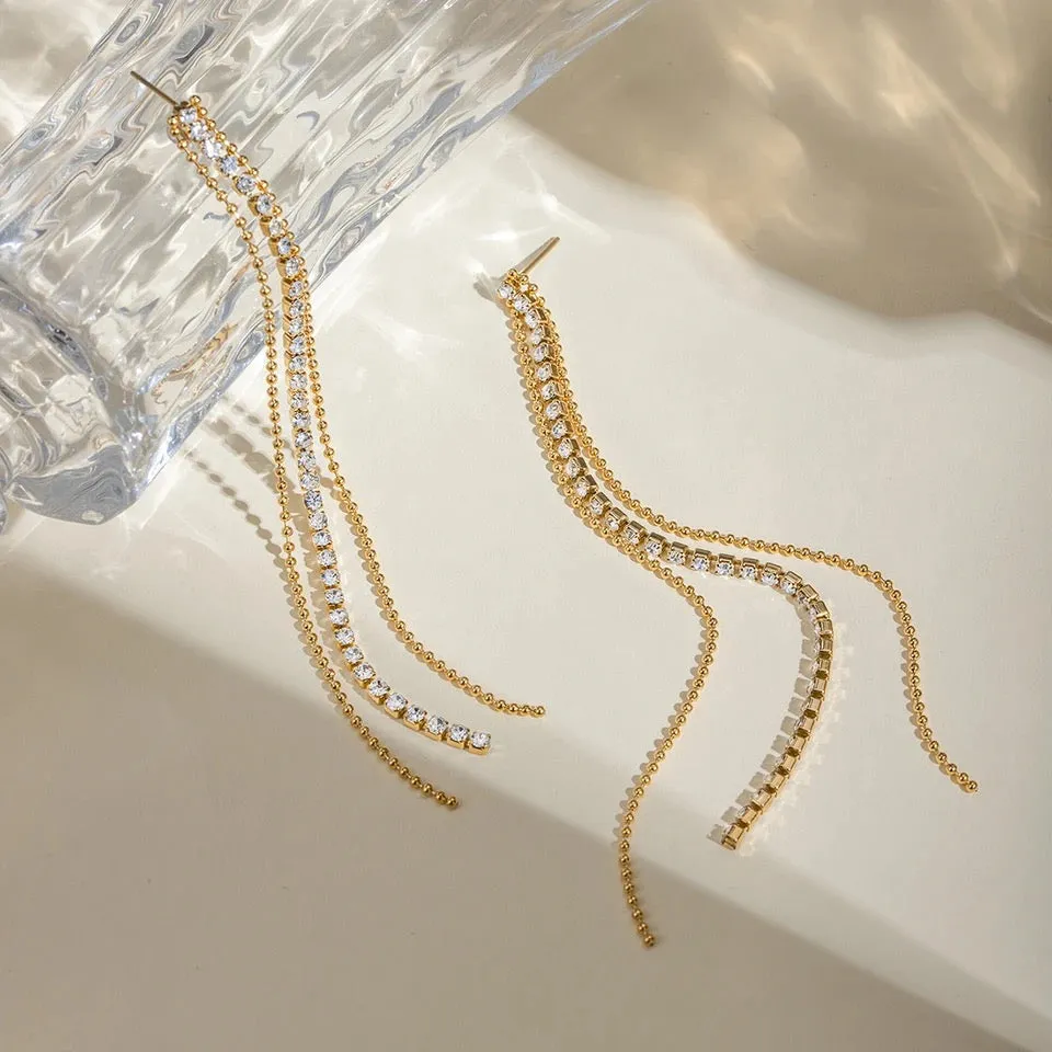 Sparkling Streamers Earrings