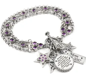 Stars in the Sky, Inspirational Charm Bracelet