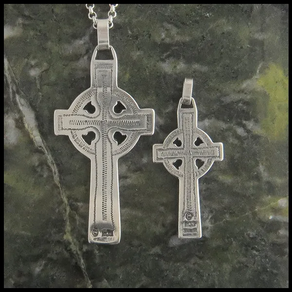 Sterling Silver Adomnan Celtic Cross Pendant