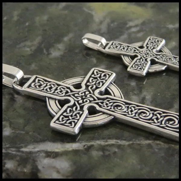Sterling Silver Adomnan Celtic Cross Pendant