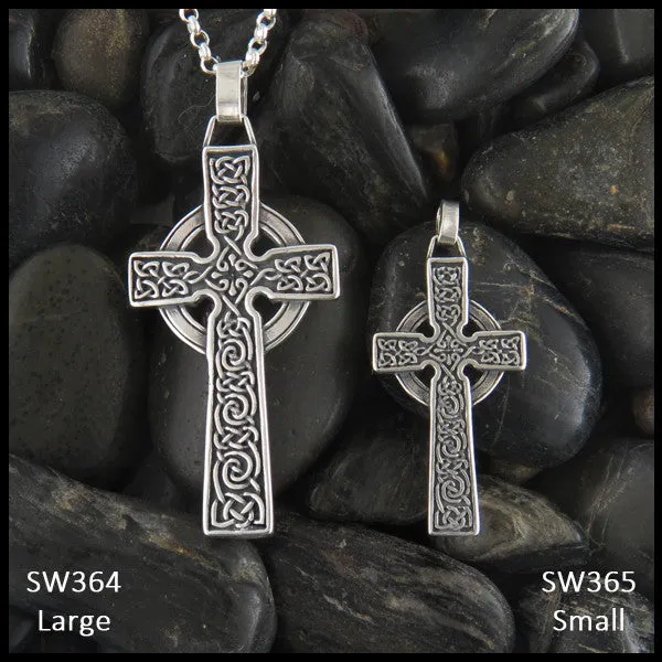 Sterling Silver Adomnan Celtic Cross Pendant