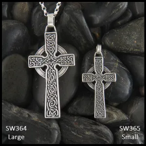 Sterling Silver Adomnan Celtic Cross Pendant