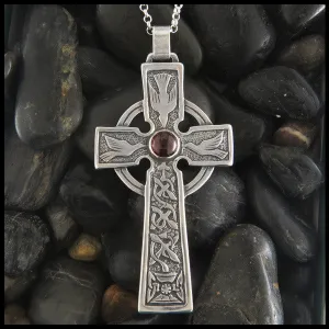 Sterling Silver Colum Cille Cross Pendant