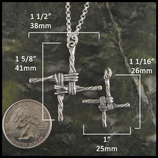 Sterling Silver St. Brigid Cross Pendant