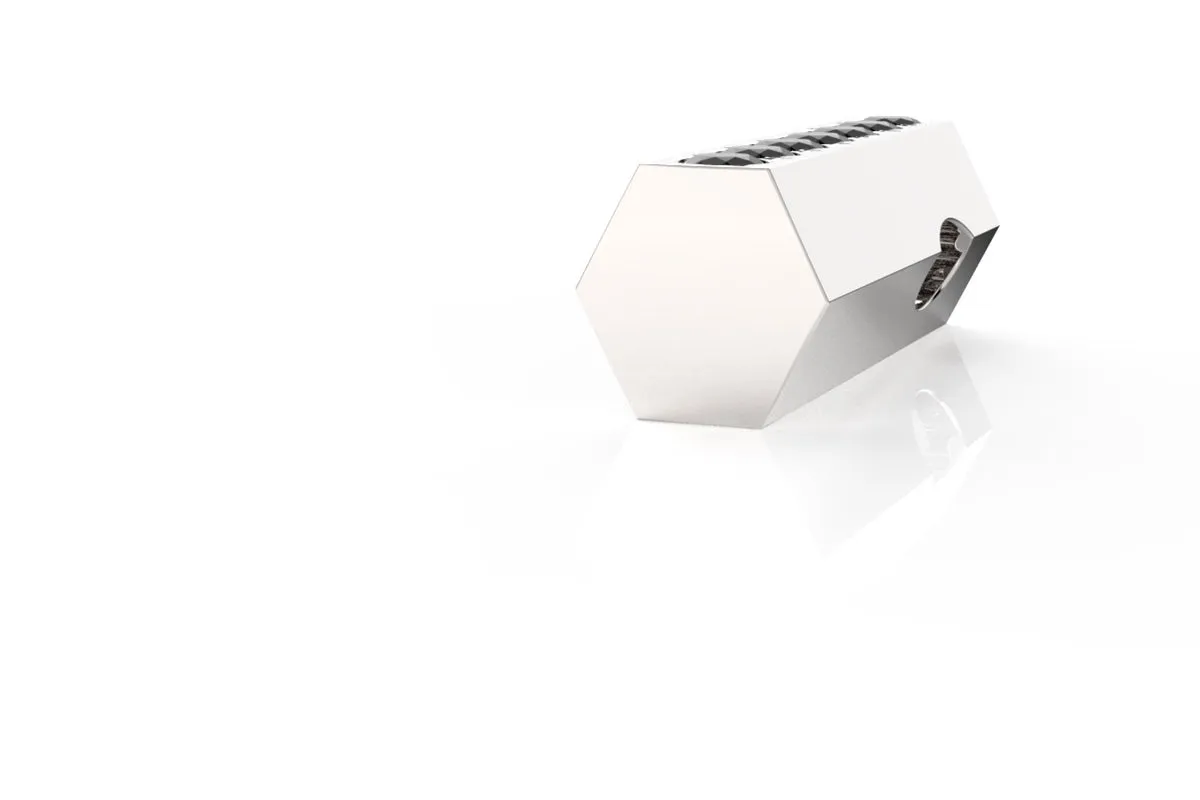 STONE BAR - Silver Gemstone Pavé - Pendant