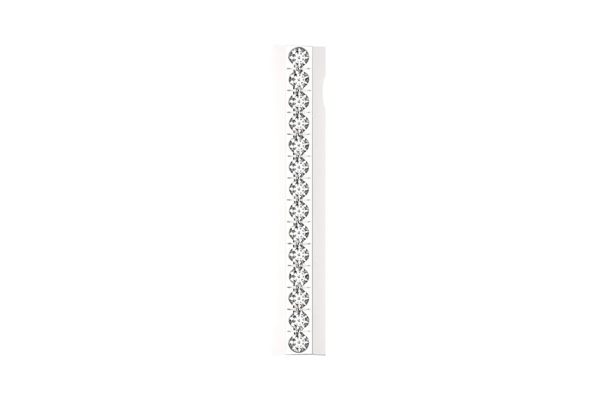 STONE BAR - Silver Gemstone Pavé - Pendant