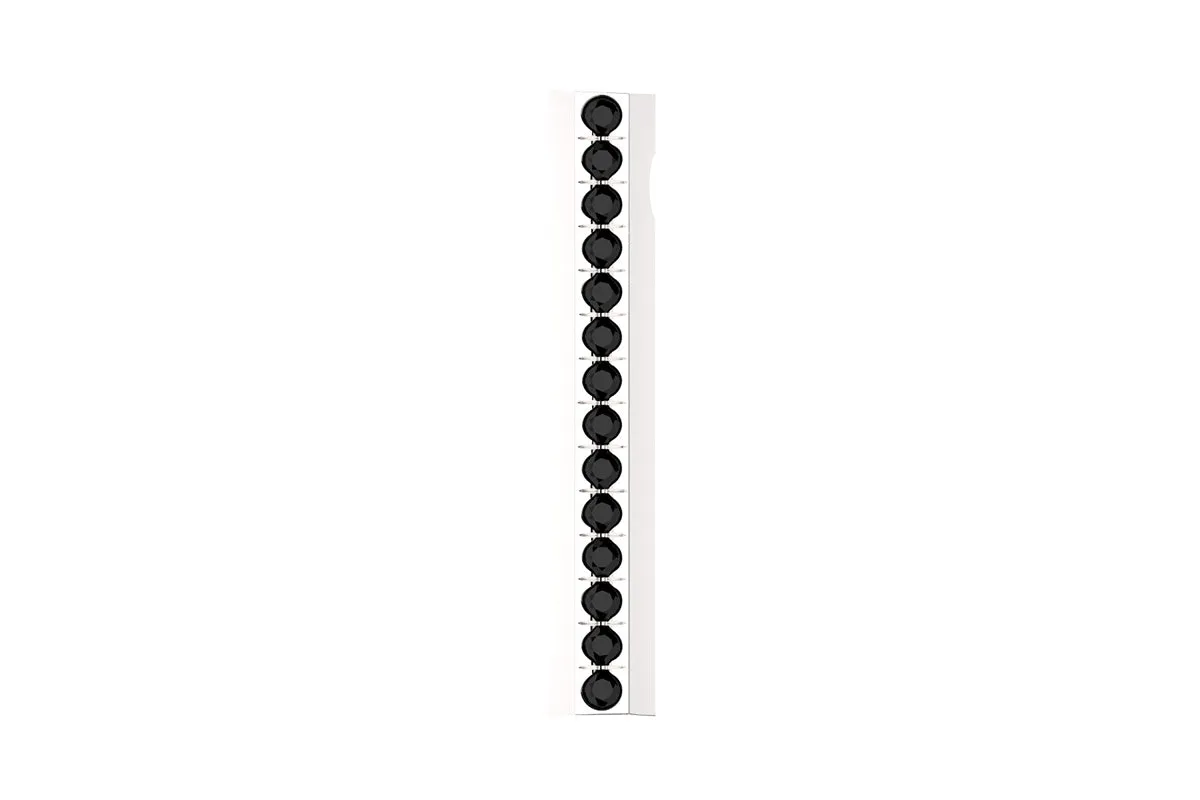 STONE BAR - Silver Gemstone Pavé - Pendant