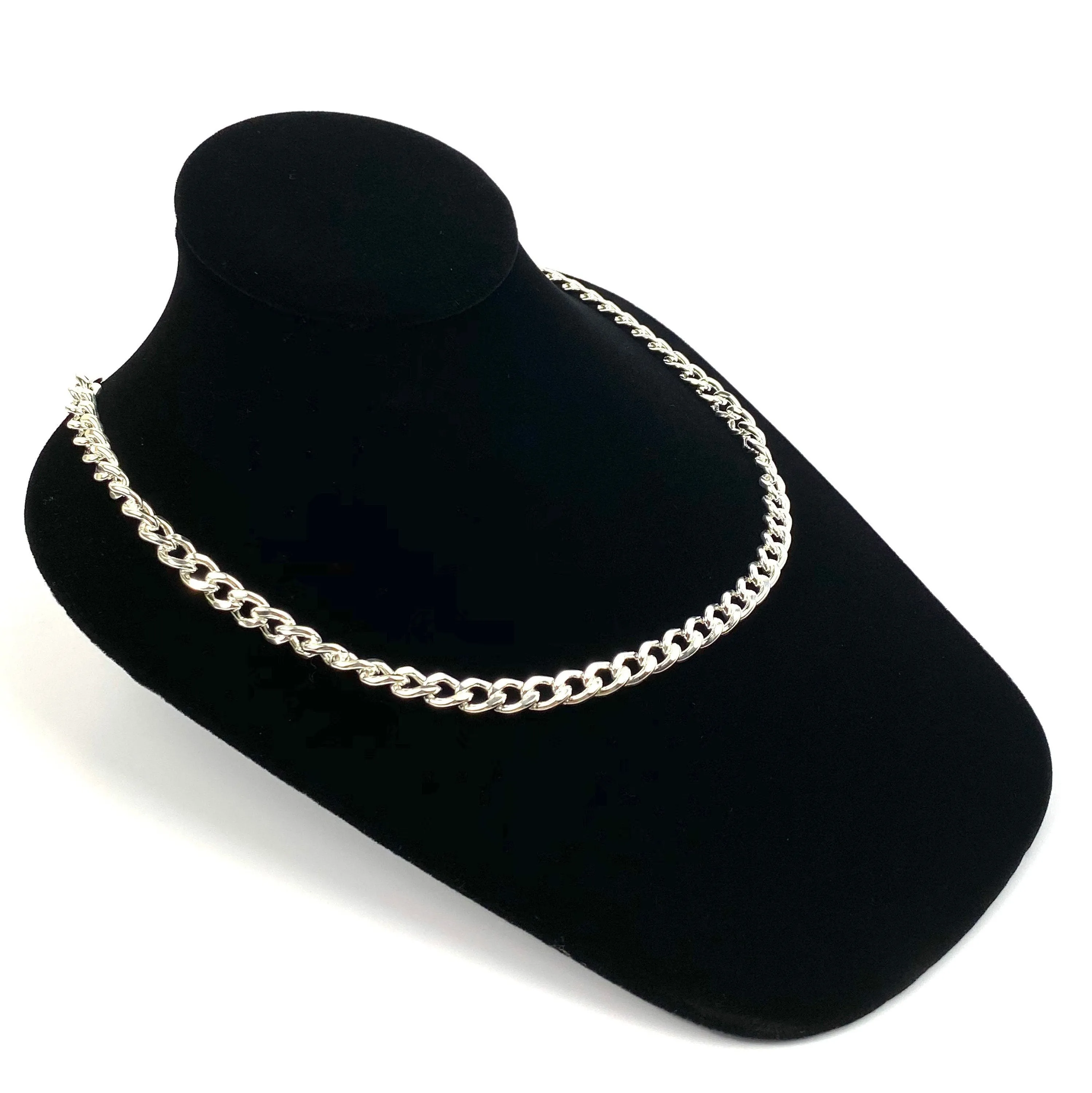 Stunning 20” Sterling Silver Curb Chain, Sku SM96LC-20
