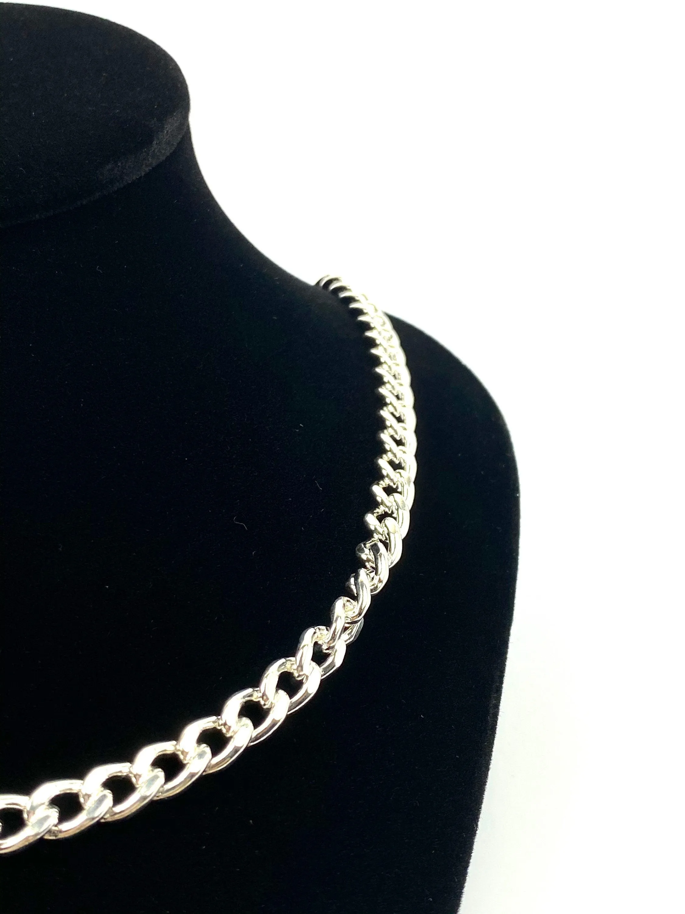 Stunning 20” Sterling Silver Curb Chain, Sku SM96LC-20