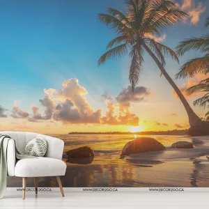 Sunset Beach Wallpaper Mural