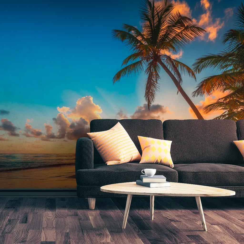 Sunset Beach Wallpaper Mural