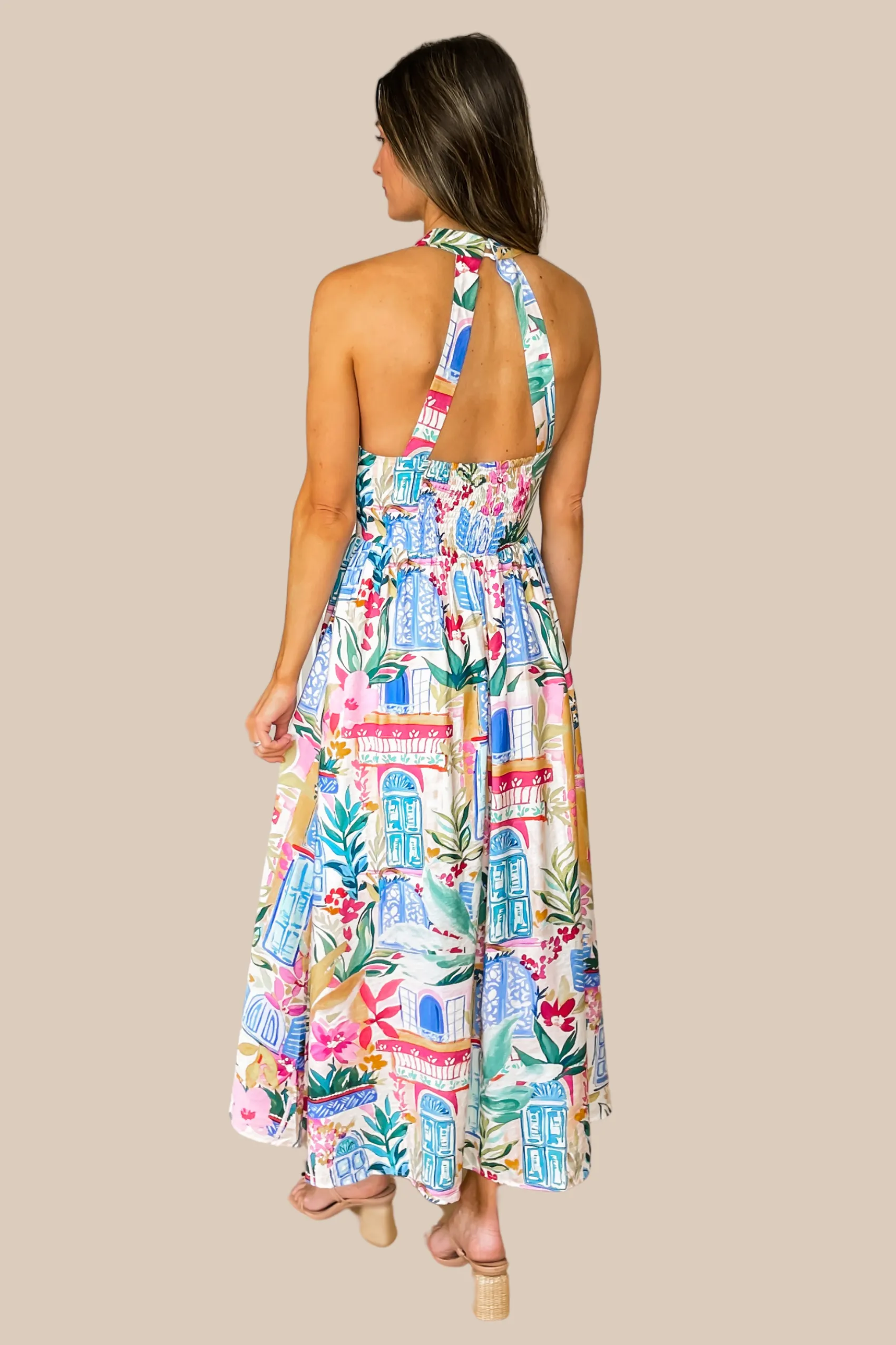 Sweet Summer Halter Midi Dress