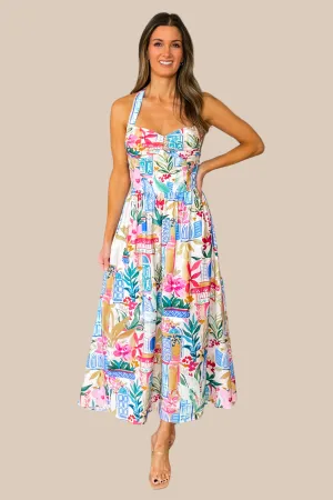 Sweet Summer Halter Midi Dress