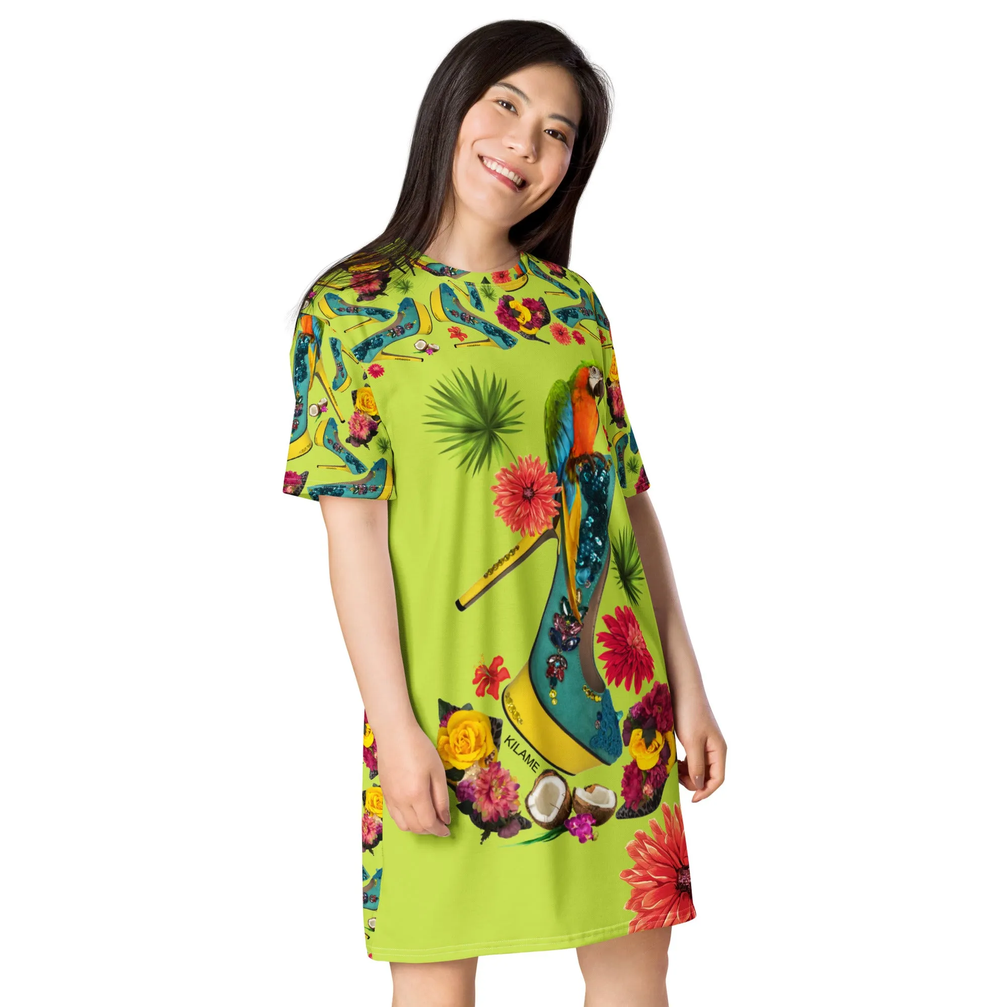 T-shirt dress 'Tropical'