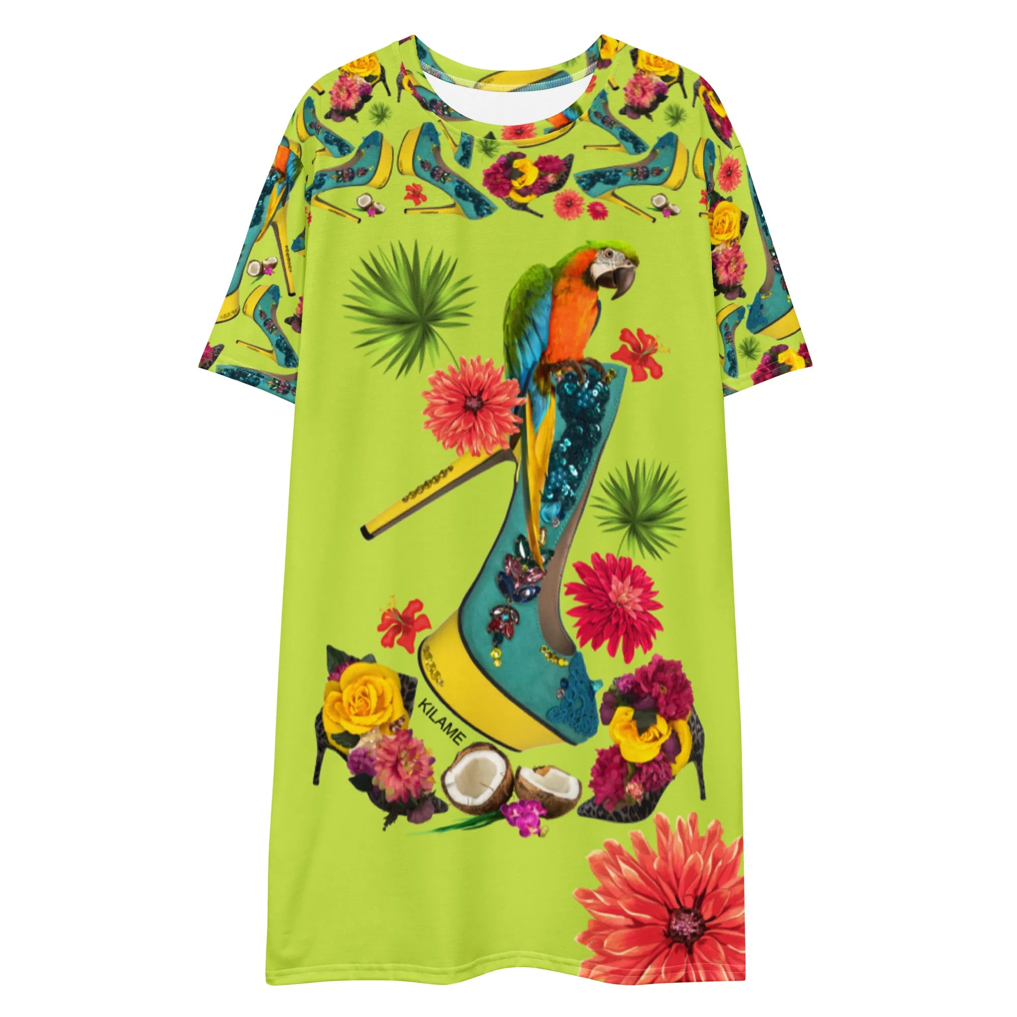 T-shirt dress 'Tropical'