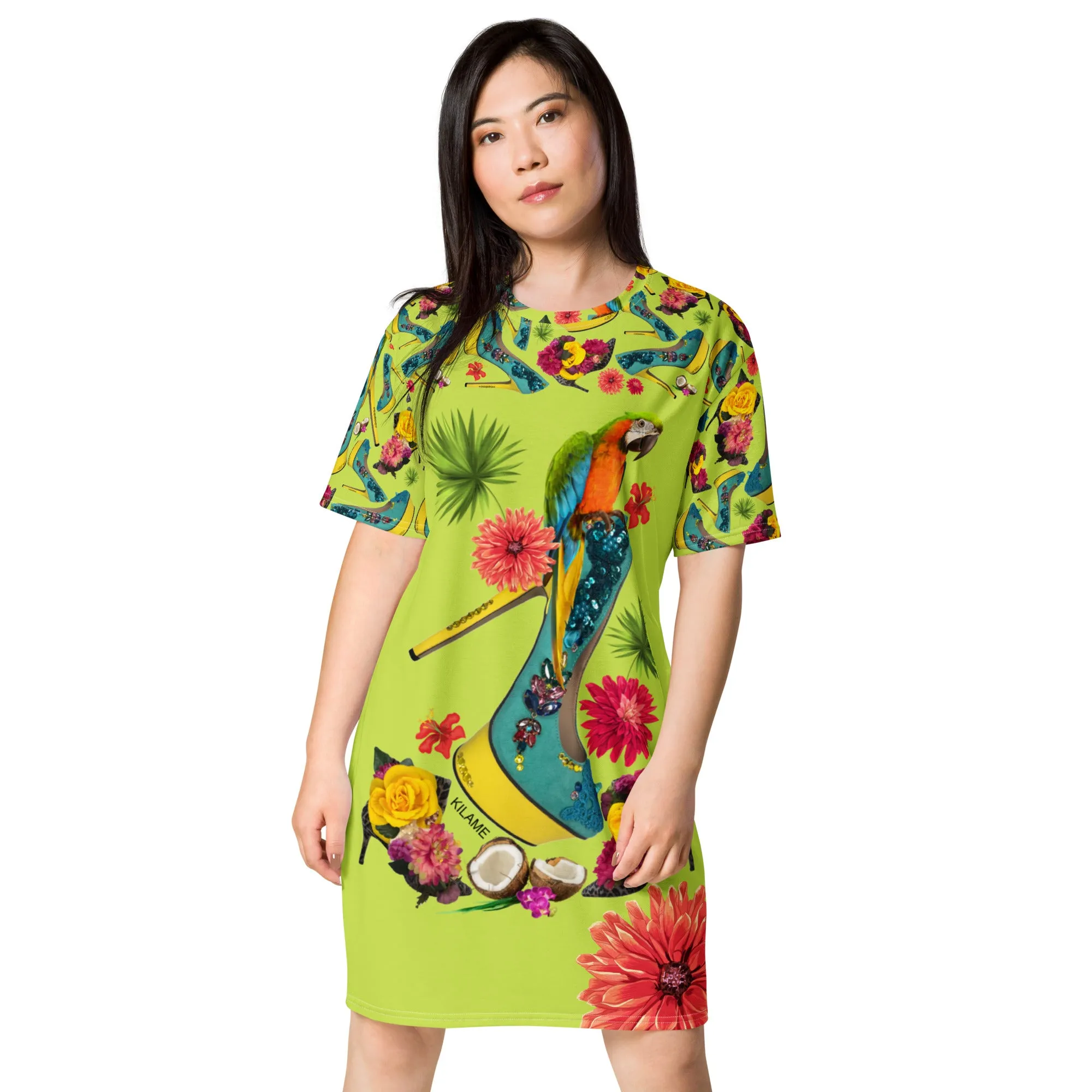 T-shirt dress 'Tropical'