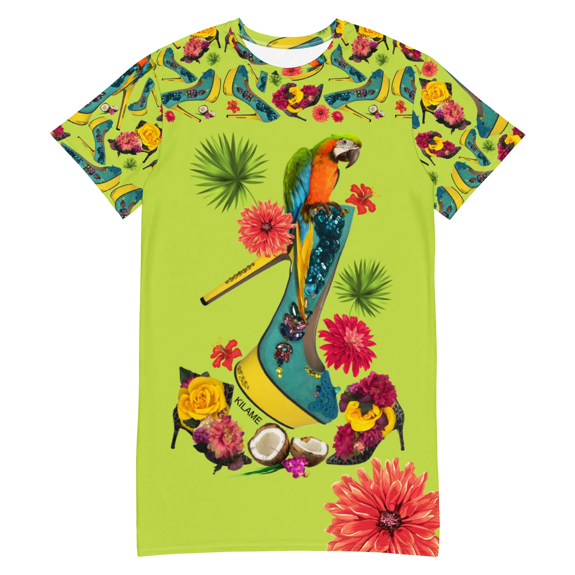 T-shirt dress 'Tropical'