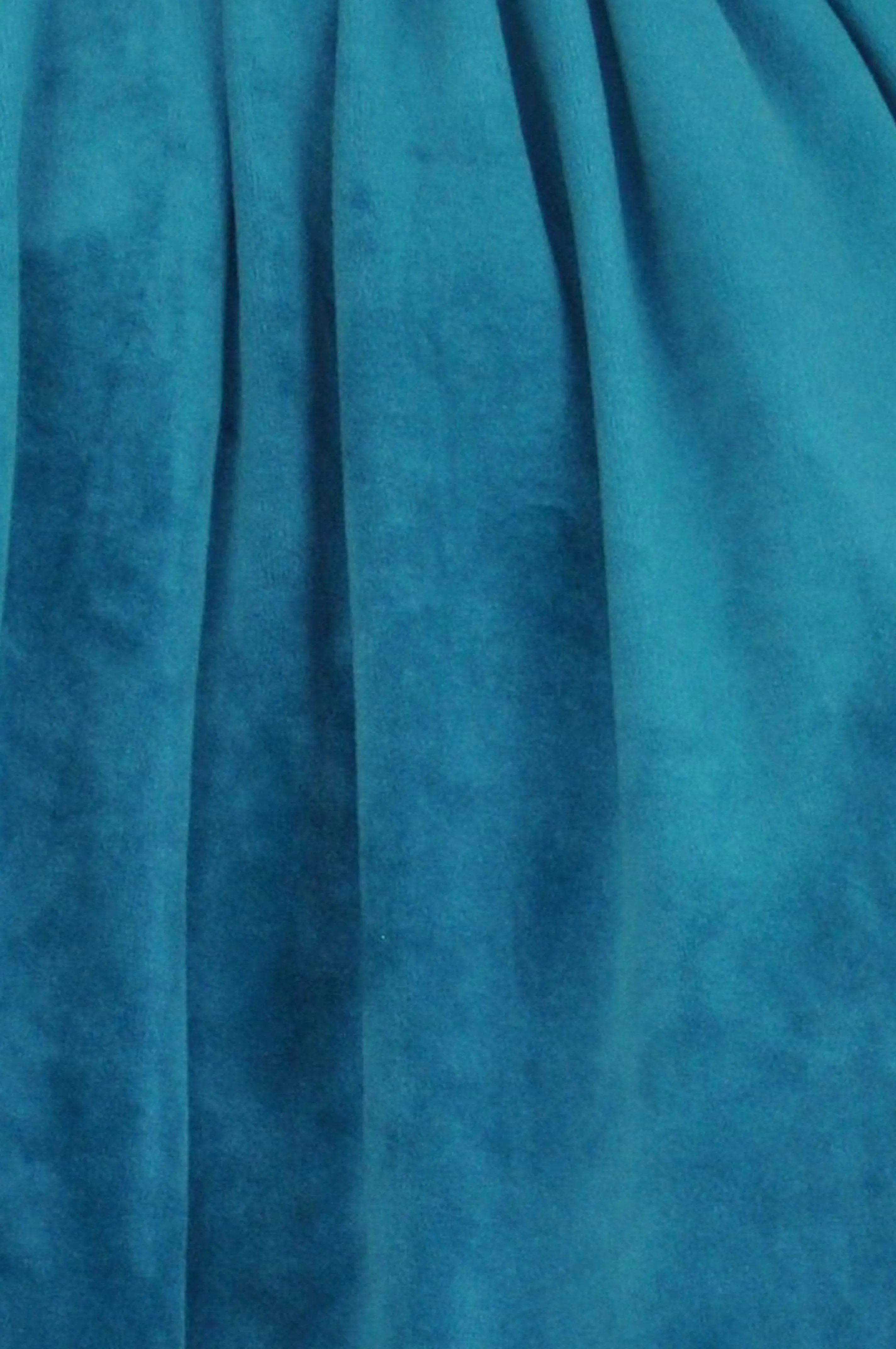 Tabitha : Teal velvet skirt