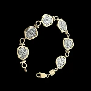 Tales of the ATOCHA - Atocha re-creation Coin Bracelet in 14k gold