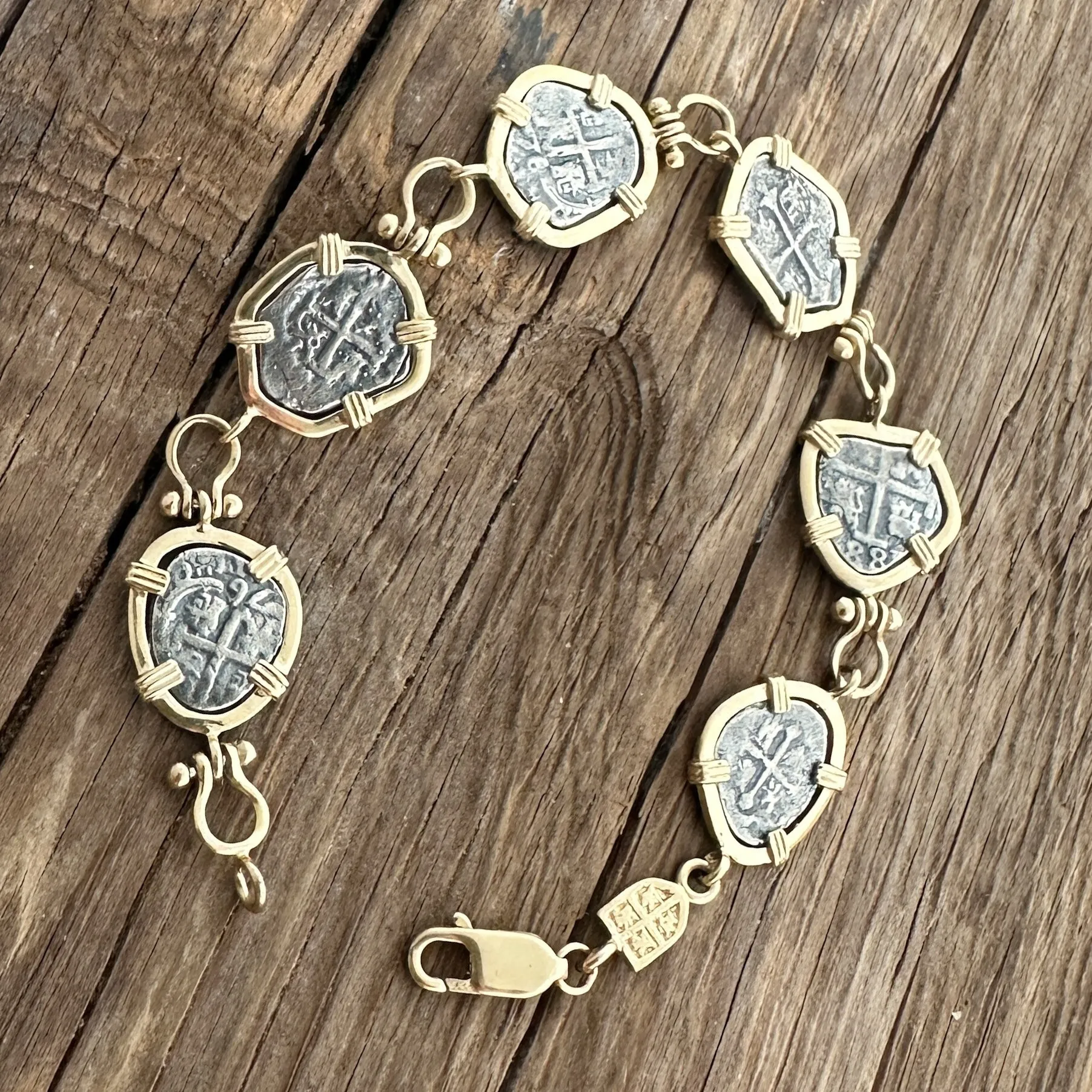 Tales of the ATOCHA - Atocha re-creation Coin Bracelet in 14k gold