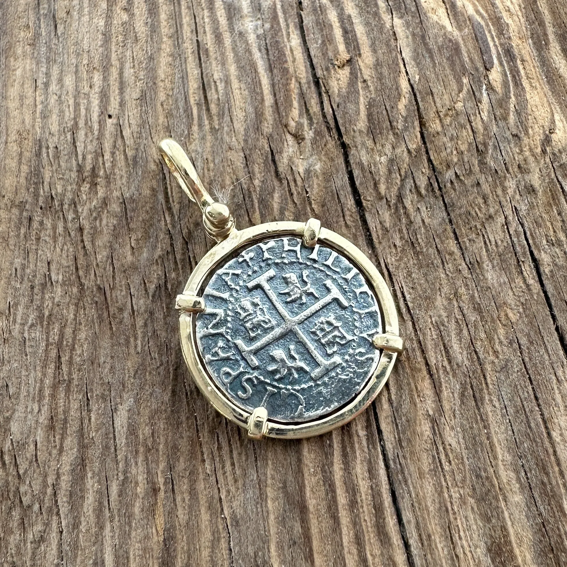 Tales of the ATOCHA - Atocha Re-creation Coin Pendant in 14K Gold Mount