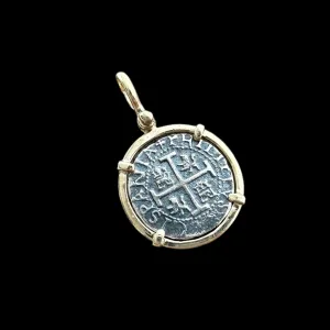 Tales of the ATOCHA - Atocha Re-creation Coin Pendant in 14K Gold Mount