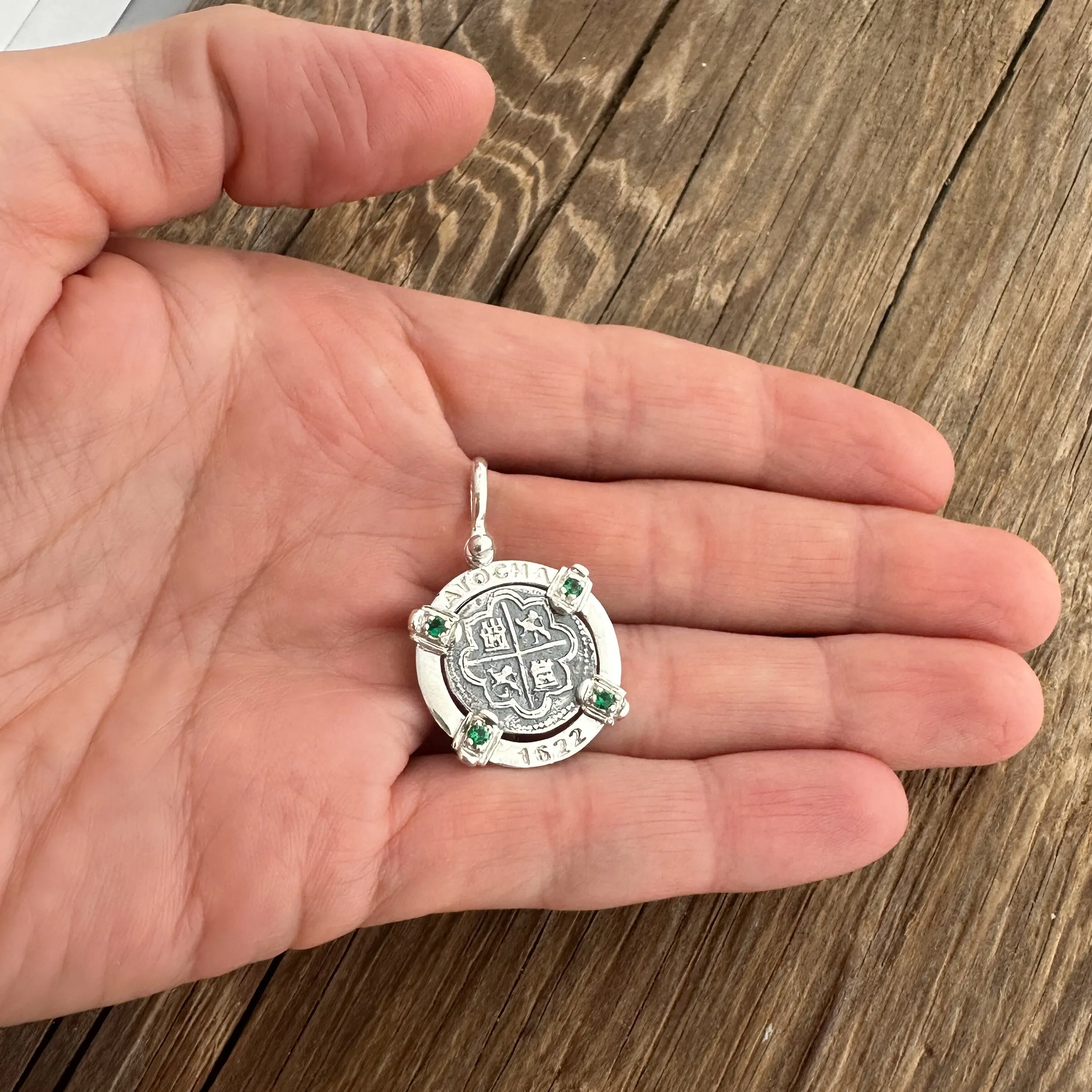 Tales of the ATOCHA - Atocha Re-creation Coin Pendant in Silver Mount