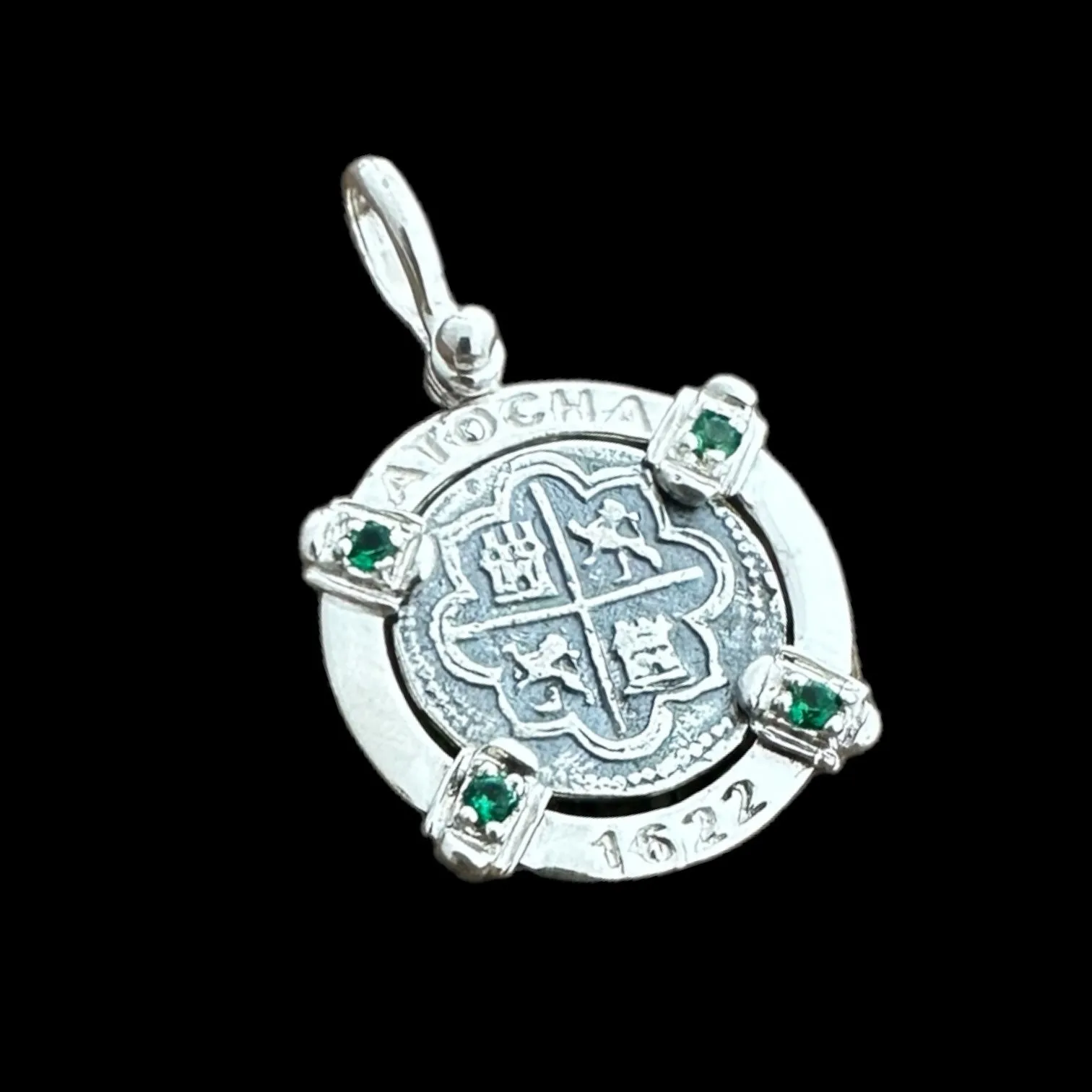 Tales of the ATOCHA - Atocha Re-creation Coin Pendant in Silver Mount