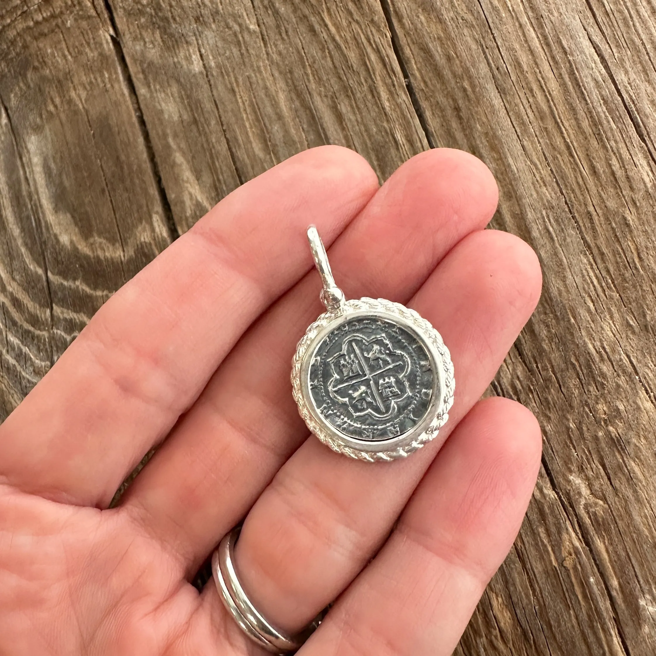 Tales of the ATOCHA - Atocha Re-creation Coin Pendant in Silver Mount