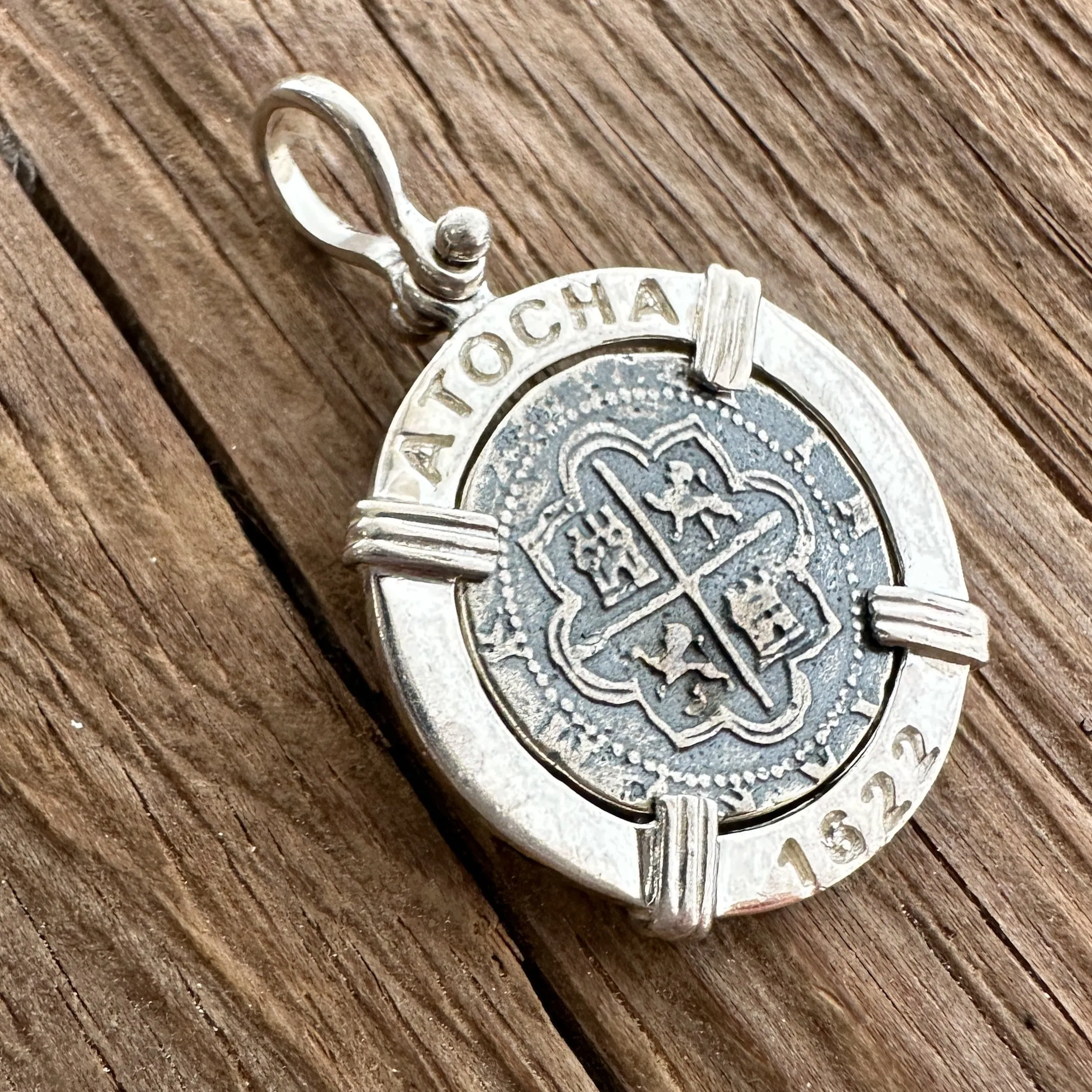 Tales of the ATOCHA - Atocha Re-creation Coin Pendant in Silver Mount