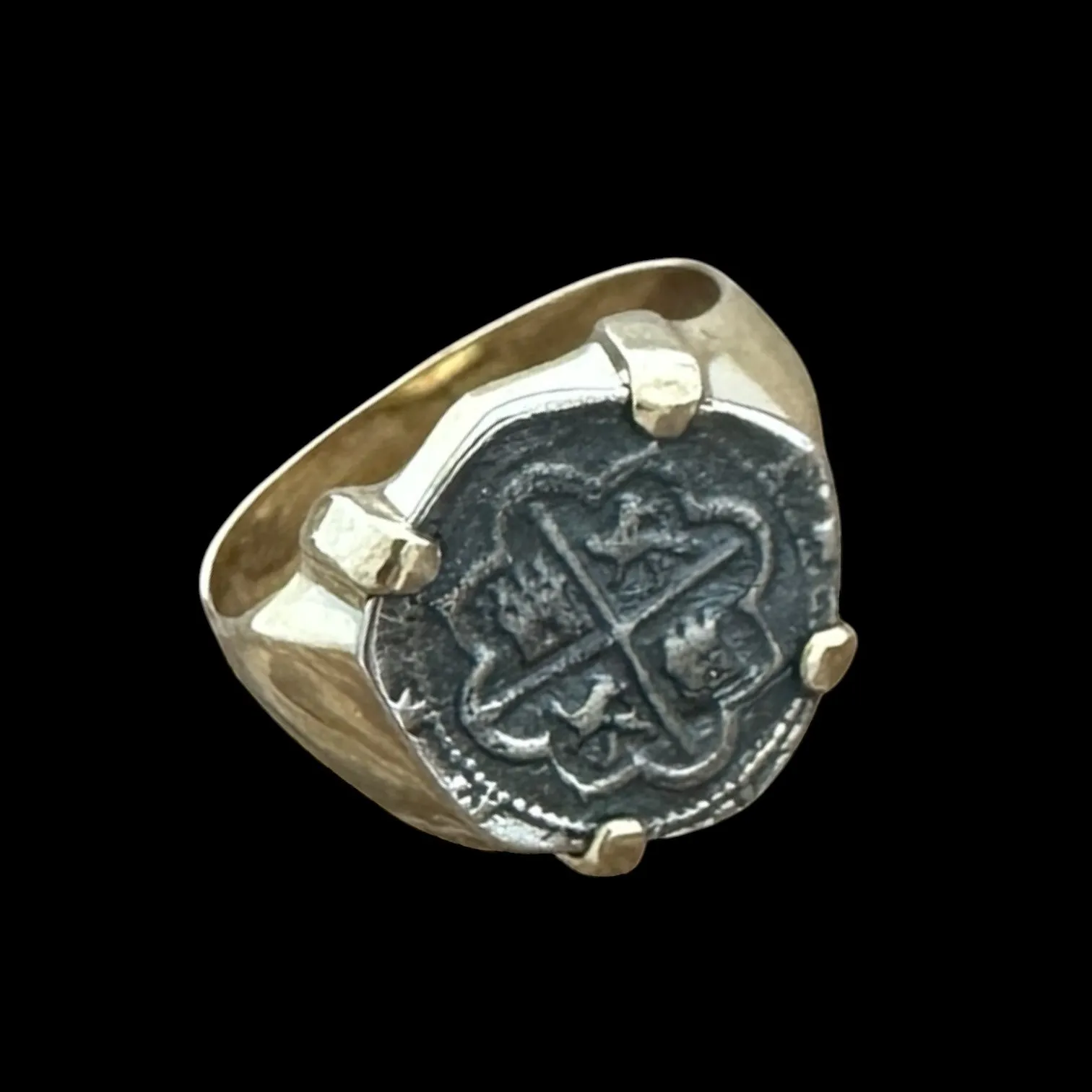 Tales of the ATOCHA - Atocha re-creation coin set in 14K Gold Ring. NEW!