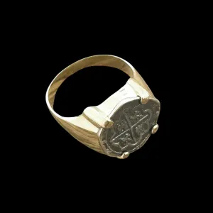 Tales of the ATOCHA - Atocha re-creation coin set in 14K Gold Ring. NEW!