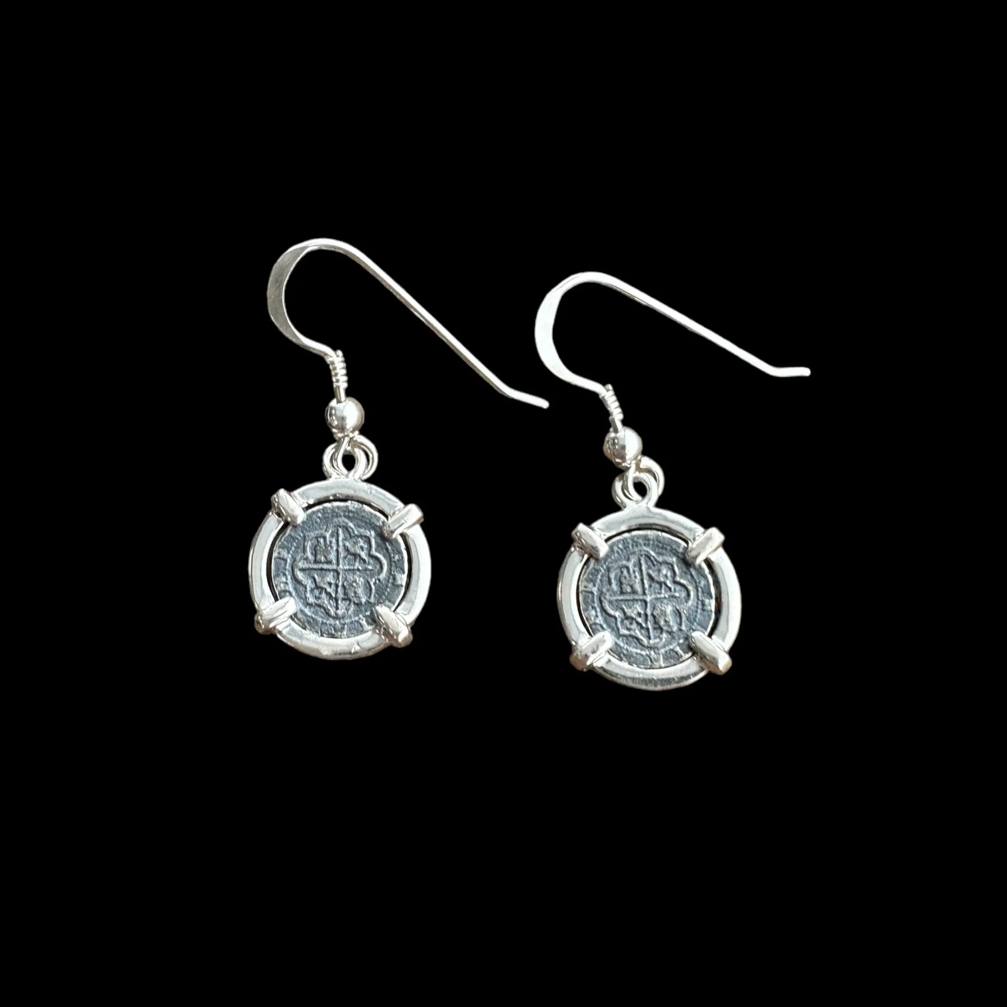 Tales of the ATOCHA - Atocha re-creation mini earrings in Sterling Silver Mount