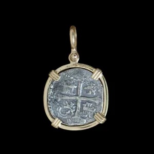Tales of the ATOCHA - Atocha Re-creation pendant with 14K gold mount