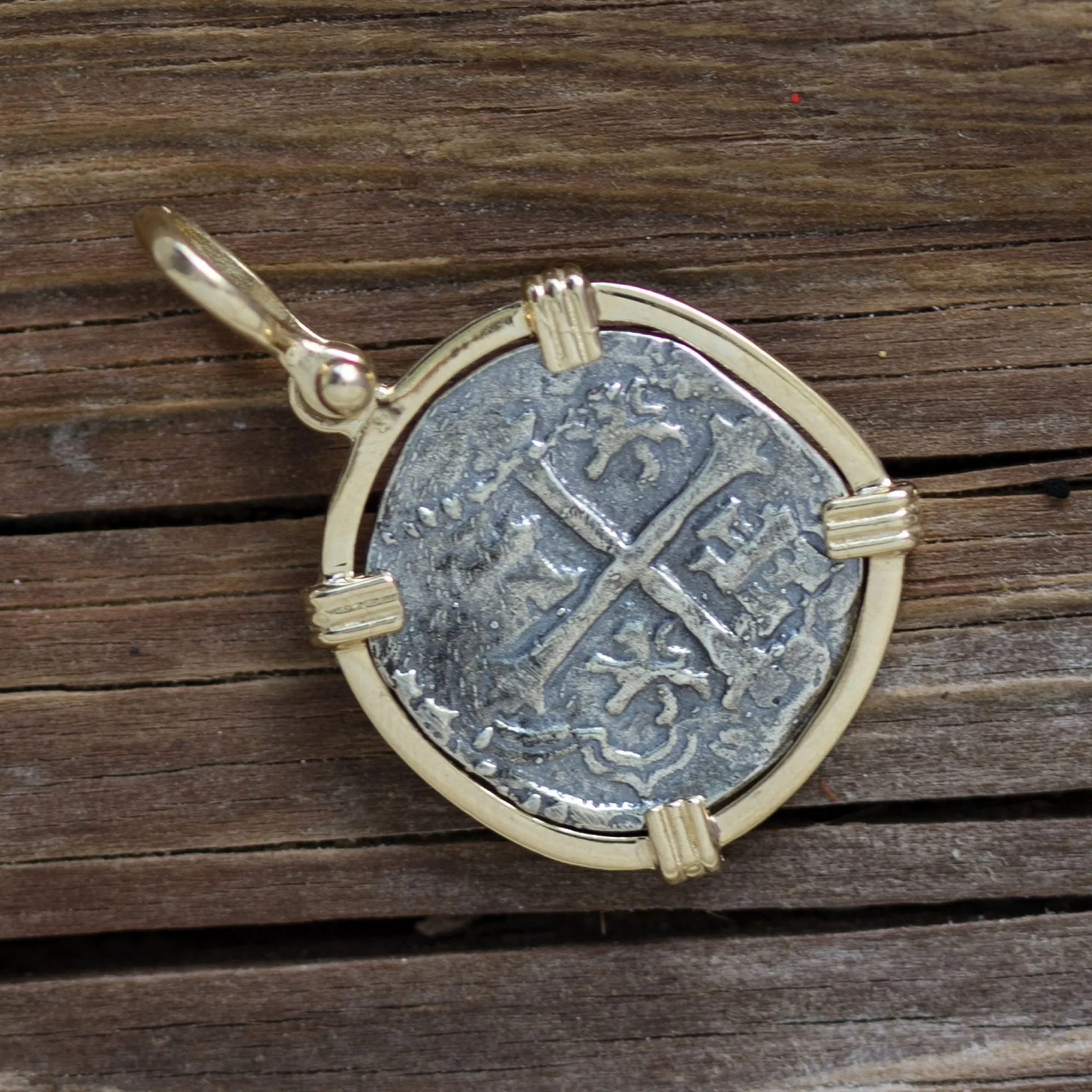 Tales of the ATOCHA - Atocha Re-creation pendant with 14K gold mount