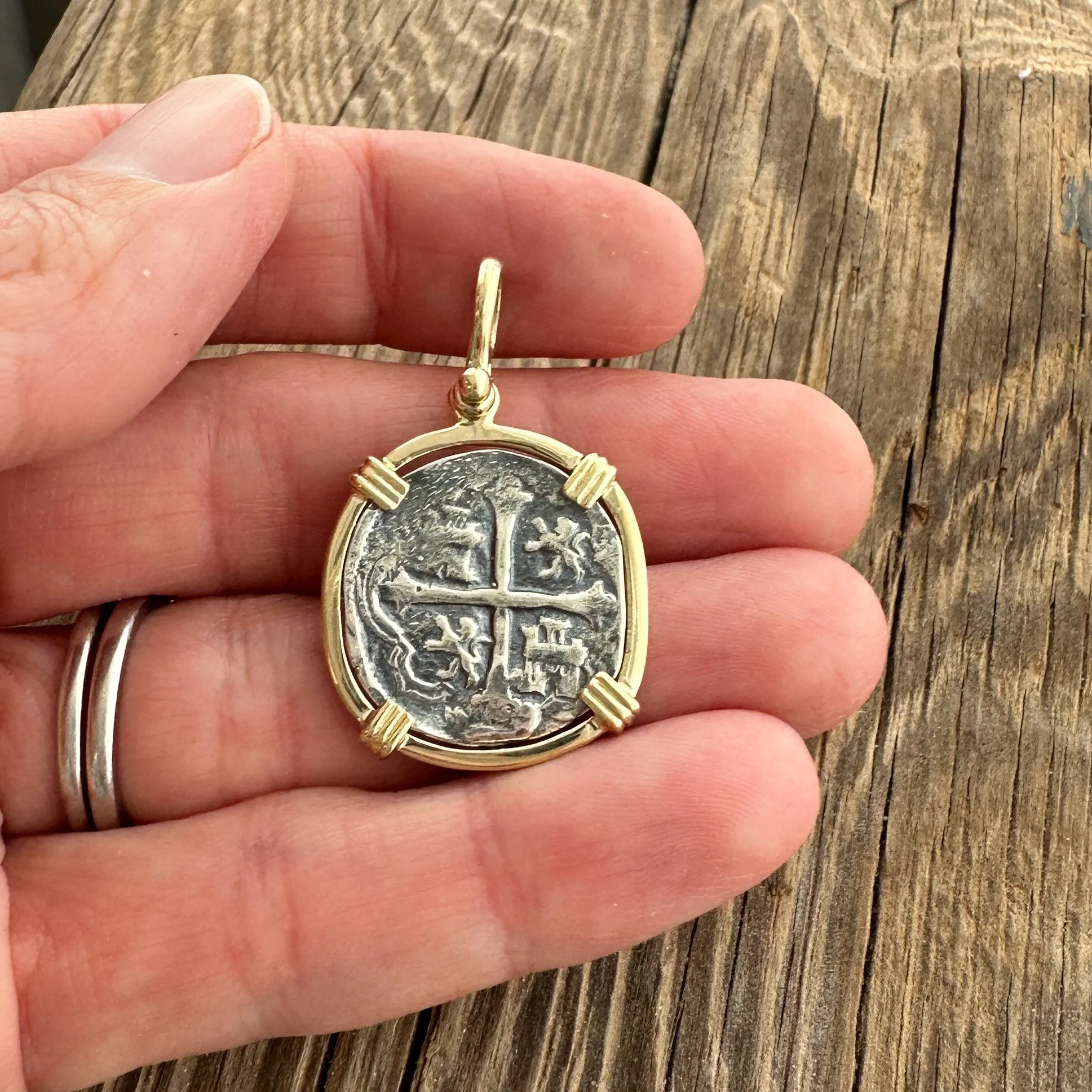 Tales of the ATOCHA - Atocha Re-creation pendant with 14K gold mount