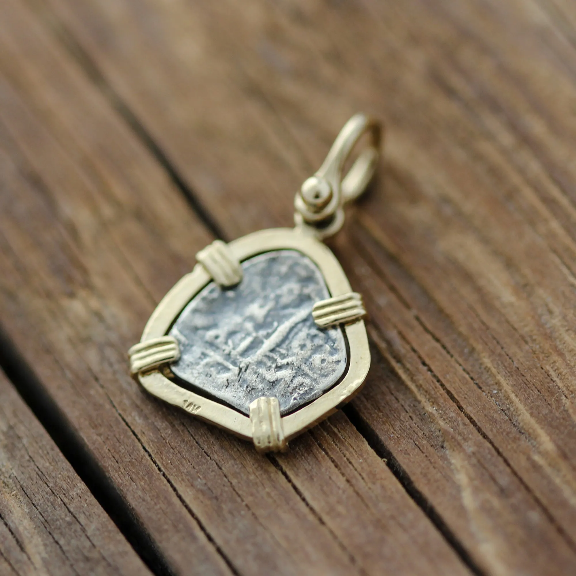 Tales of the ATOCHA - Atocha Re-creation Small Coin Pendant in 14K Gold Mount. NEW!