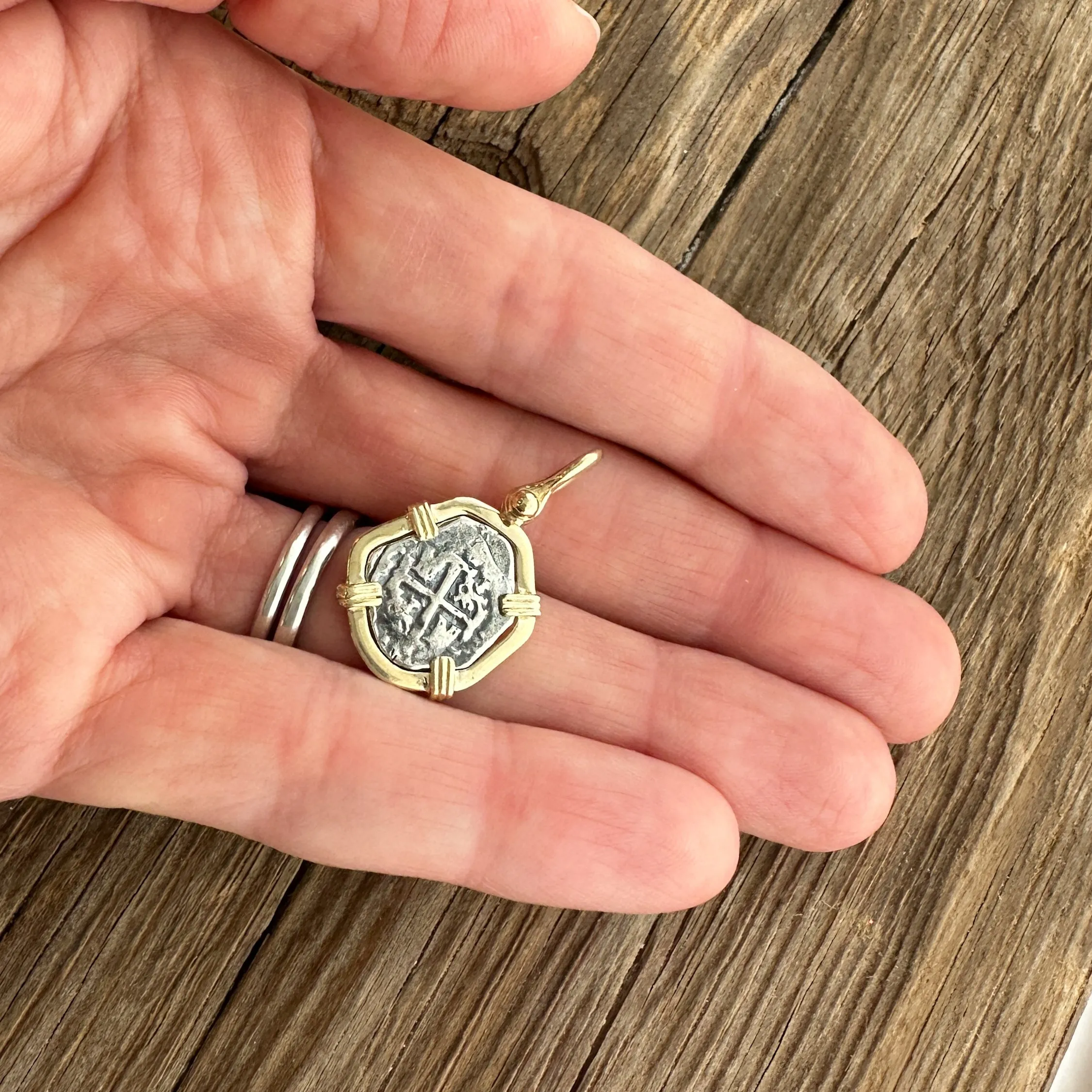 Tales of the ATOCHA - Atocha Re-creation Small Coin Pendant in 14K Gold Mount