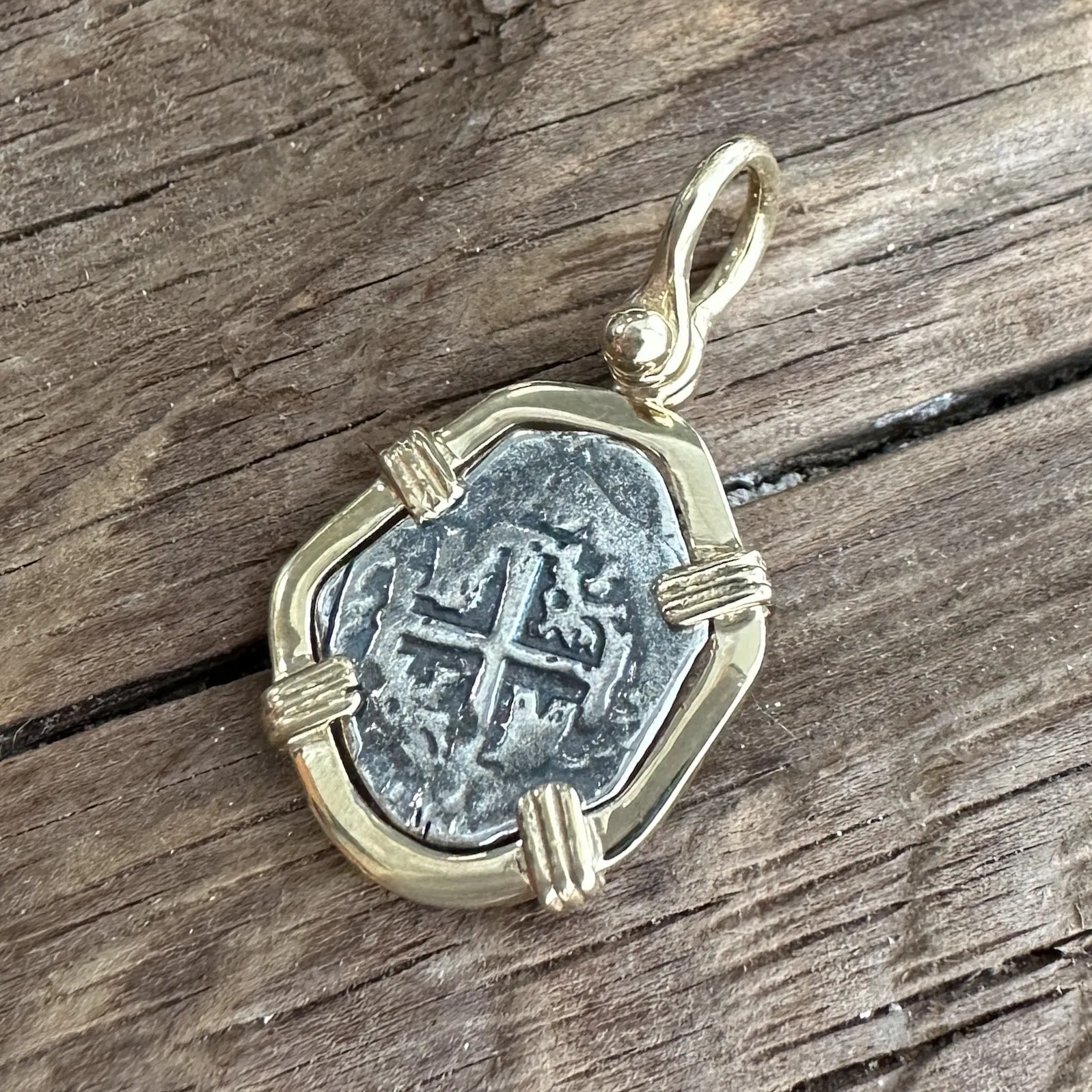 Tales of the ATOCHA - Atocha Re-creation Small Coin Pendant in 14K Gold Mount