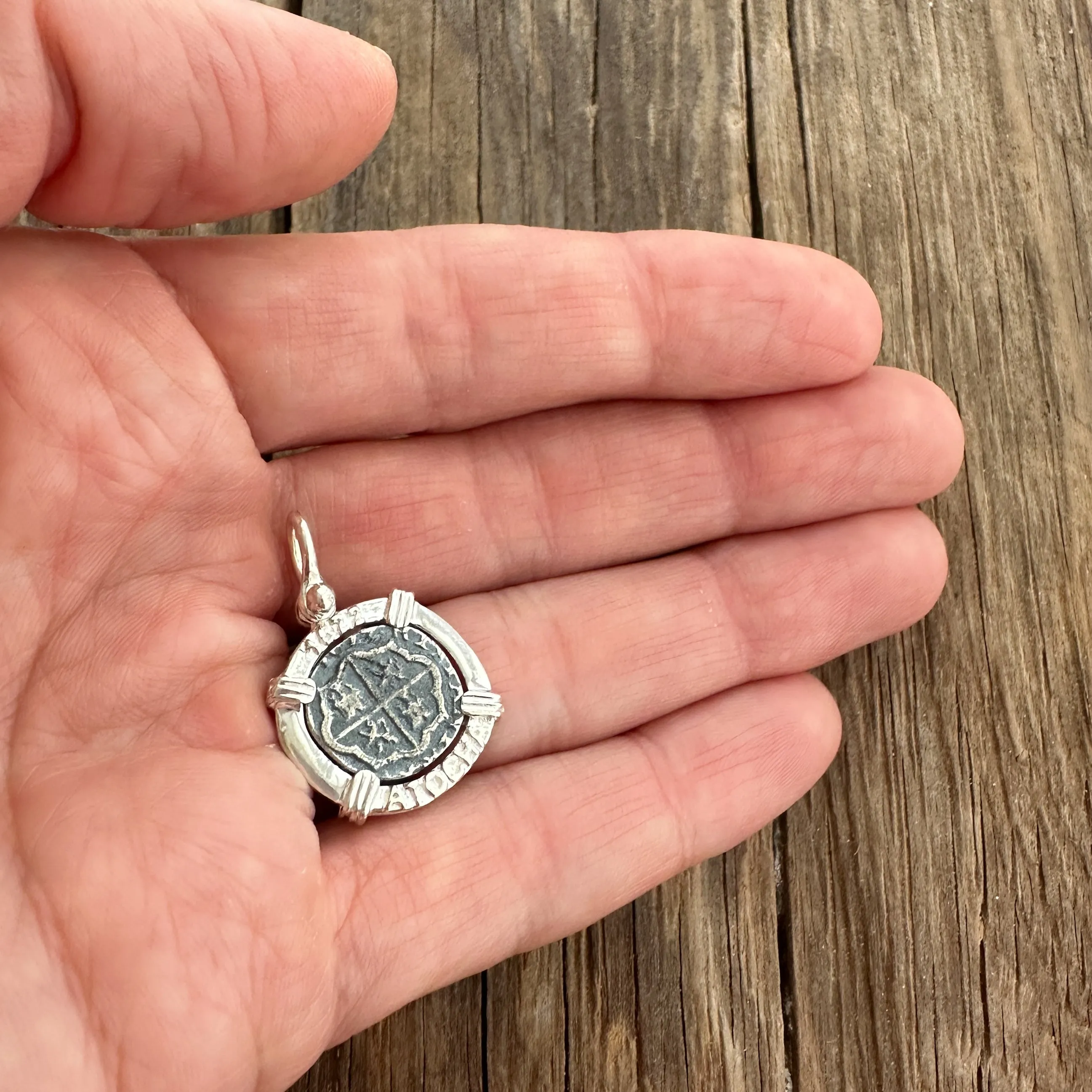 Tales of the ATOCHA - Atocha Re-creation Small Coin Pendant in Silver Mount