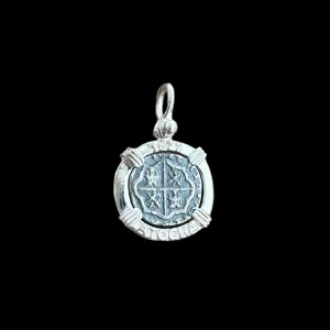 Tales of the ATOCHA - Atocha Re-creation Small Coin Pendant in Silver Mount