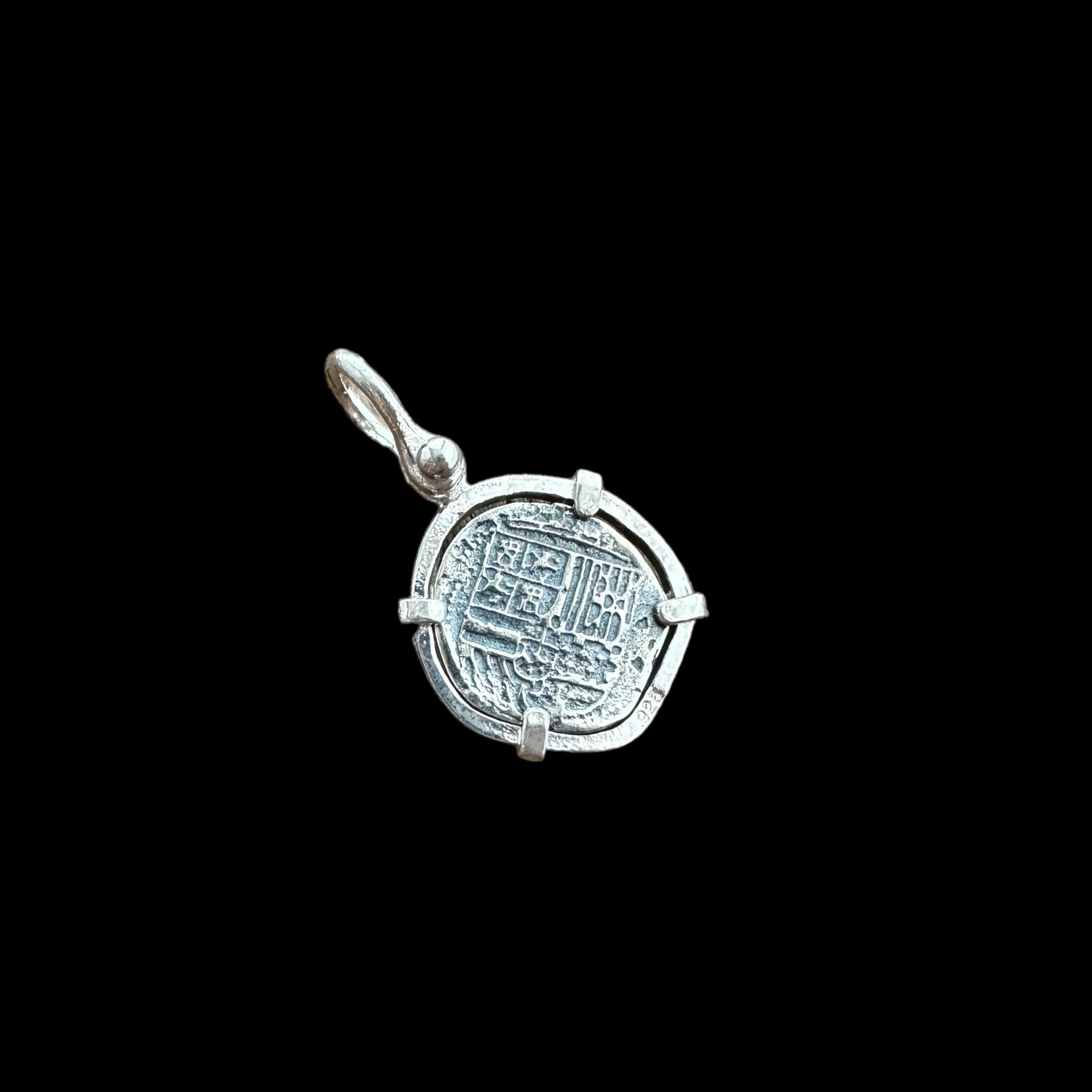 Tales of the ATOCHA - Atocha Re-creation Small Coin Pendant in Sterling Silver Mount
