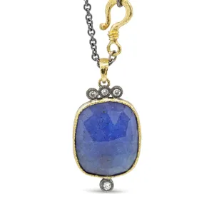 Tanzanite Pendant Necklace with diamonds
