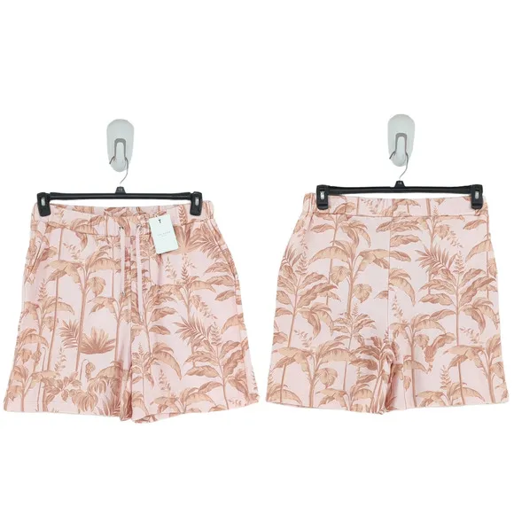 Ted Baker Henrina Women 4 US 12 Henrina Shorts Pink Jersey Tropical Lounge NEW