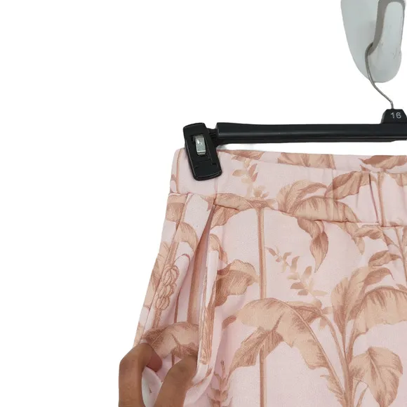 Ted Baker Henrina Women 4 US 12 Henrina Shorts Pink Jersey Tropical Lounge NEW