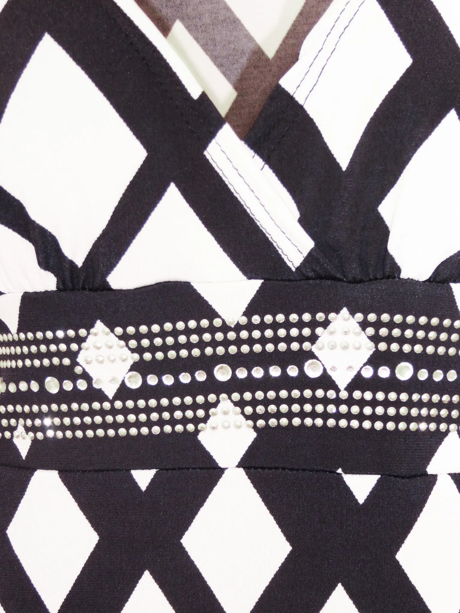 The Black Rhinestones Top