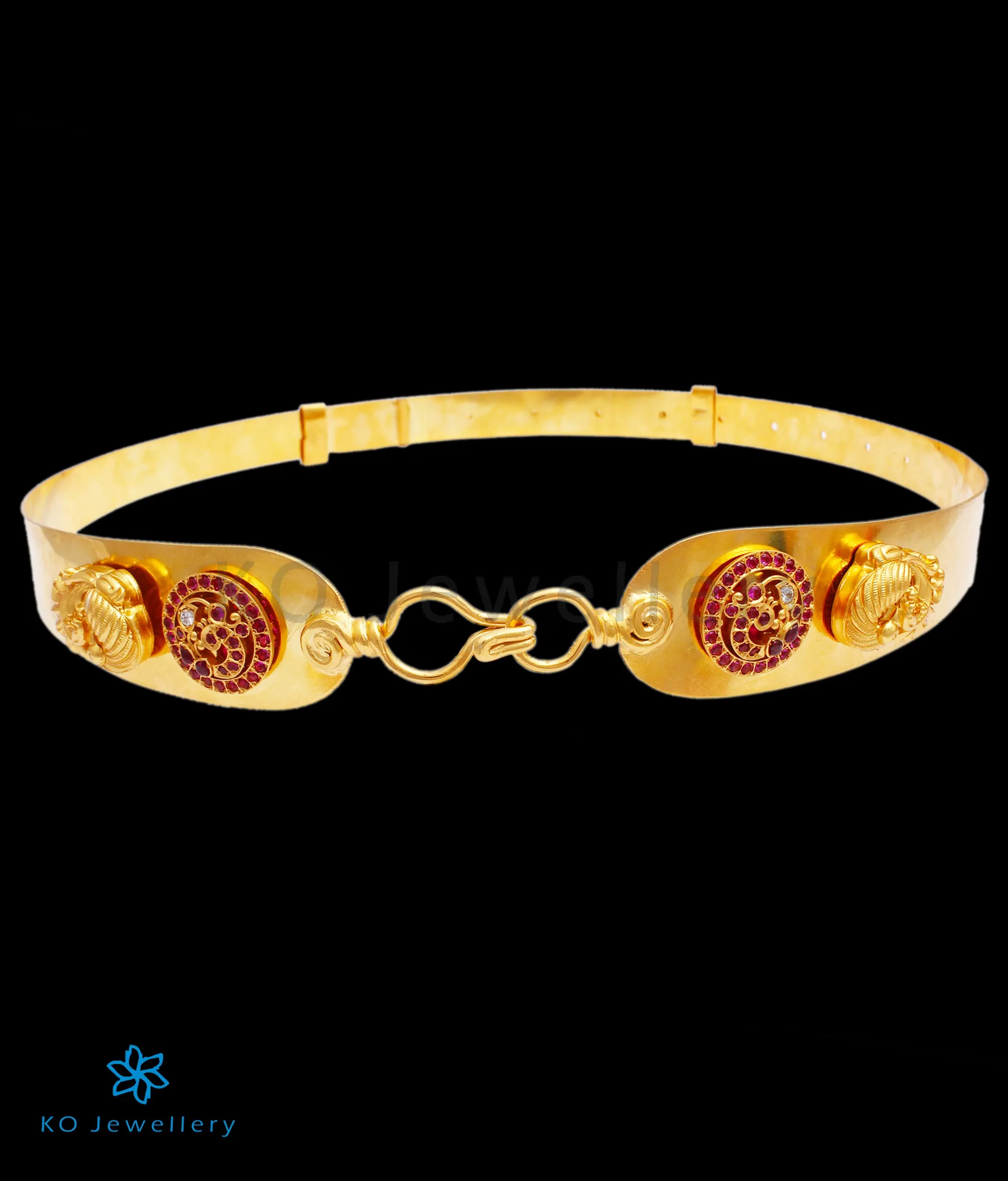 The Varnaka Silver Peacock Waistbelt